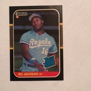 1986 LEAF,INC.Donruss Bo Jackson RATED ROOKIE Card #35 Royals Baseball